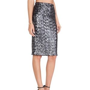BB Dakota Sequin Pencil Skirt